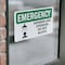 Signmission Shower And Eyewash Do Not Block With Symbol, 5 in W x Rectangle, Vinyl Decal OS-2PACK-EM-D-35-L-10420 - alternate 5